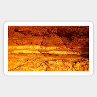 Kalbarri Brown Rock Layers Sticker